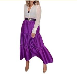 Zara voluminous midi skirt